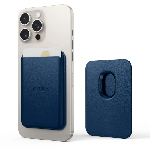 Kup Tech-Protect MagWallet MagSafe Universal Magnetic Kartenhalter Navy Blau - THP3735 - {ean13} - Sklep Home Screen