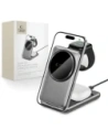 Tech-Protect QI15W-A42 3in1 Magnetic MagSafe Wireless Charger Space Grey