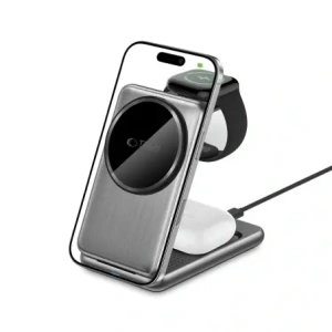 Kup Ładowarka bezprzewodowa Tech-Protect QI15W-A42 3in1 Magnetic MagSafe Wireless Charger Space Grey - THP3737 - {ean13} - Sklep Home Screen