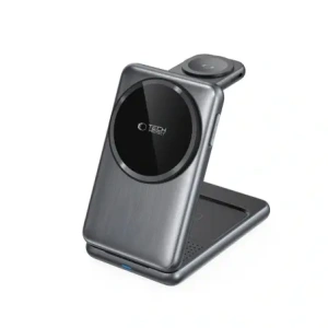 Kup Ładowarka bezprzewodowa Tech-Protect QI15W-A42 3in1 Magnetic MagSafe Wireless Charger Space Grey - THP3737 - {ean13} - Sklep Home Screen