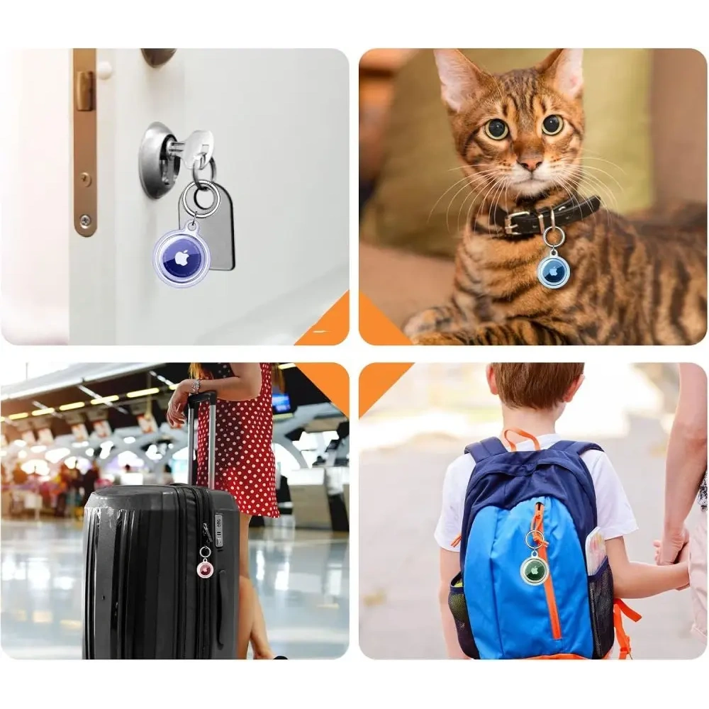 Etui Tech-Protect Icon Apple AirTag Clear [4 PACK]