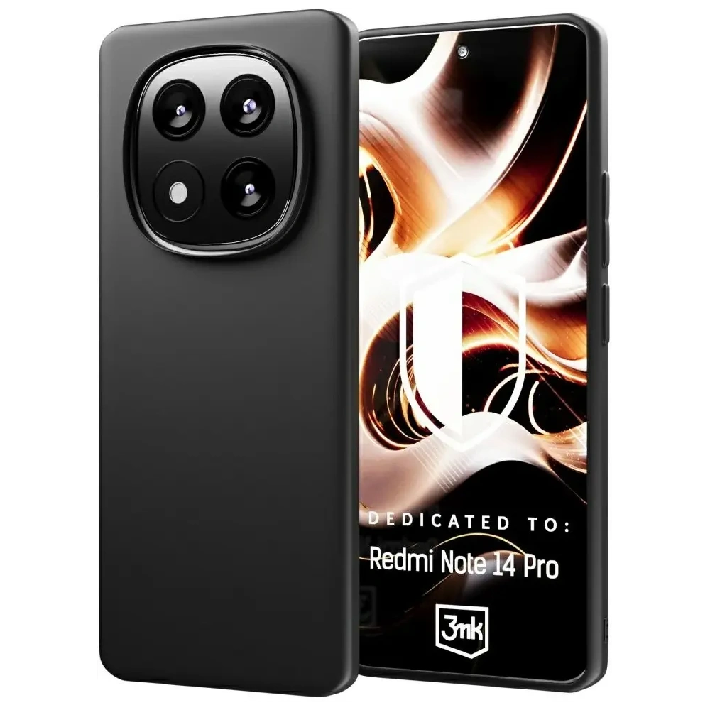 Etui 3MK Matt Case Xiaomi Redmi Note 14 Pro czarny/black