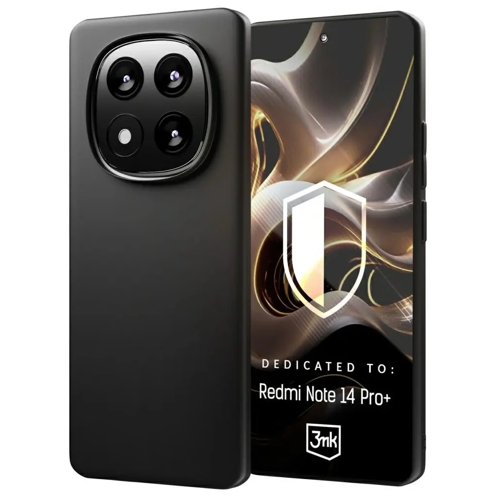 Etui 3MK Matt Case Xiaomi Redmi Note 14 Pro+ Plus czarny/black