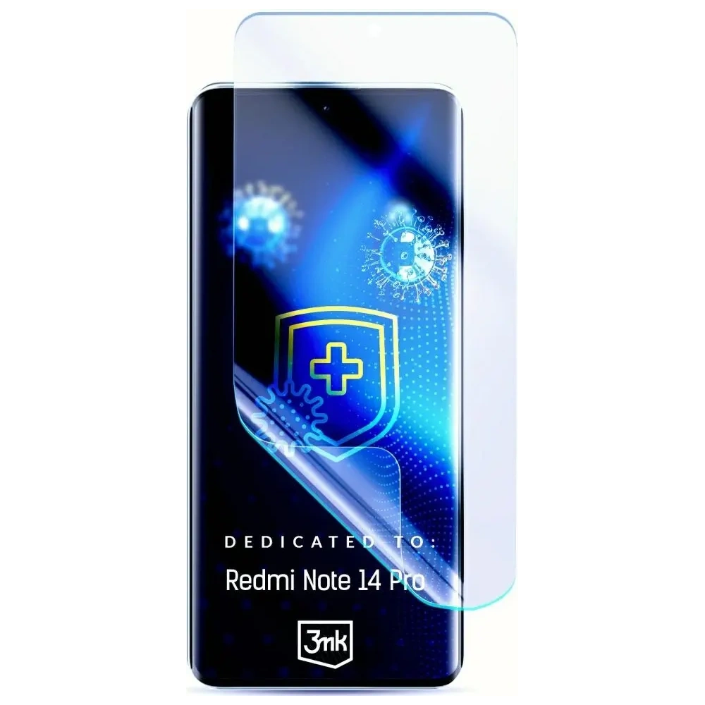 Antymikrobowa folia ochronna 3MK SilverProtect+ Xiaomi Redmi Note 14 Pro