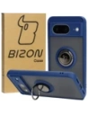 Buy Bizon Case Hybrid Ring Google Pixel 8 smoky with a navy blue frame - BIZ8052 - {ean13} - Home Screen Store Europe