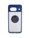 Kup Etui z uchwytem na palec Bizon Case Hybrid Ring do Google Pixel 8 przydymione z granatową ramką - BIZ8052 - {ean13} - Sklep Home Screen
