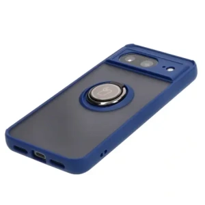 Kup Bizon Case Hybrid Ring Google Pixel 8 rauchig mit einem navyblauen Rahmen - BIZ8052 - {ean13} - Sklep Home Screen