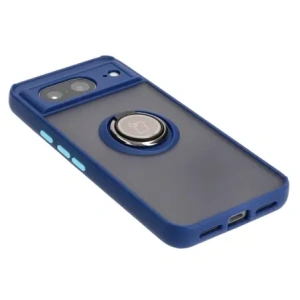Kup Bizon Case Hybrid Ring Google Pixel 8 rauchig mit einem navyblauen Rahmen - BIZ8052 - {ean13} - Sklep Home Screen