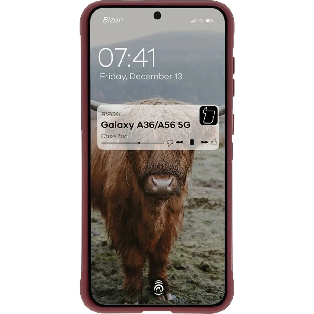 Pancerne etui Bizon Case Tur do Samsung Galaxy A36 5G / A56 5G ciemnofioletowe