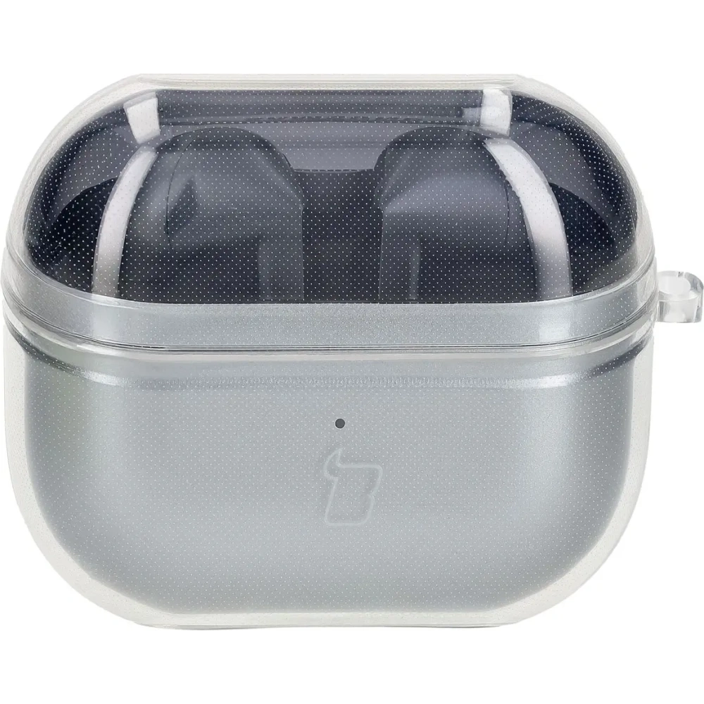 Elastyczne etui z karabińczykiem Bizon Case Headphone Clear do Samsung Galaxy Buds 3/3 Pro przeźroczyste