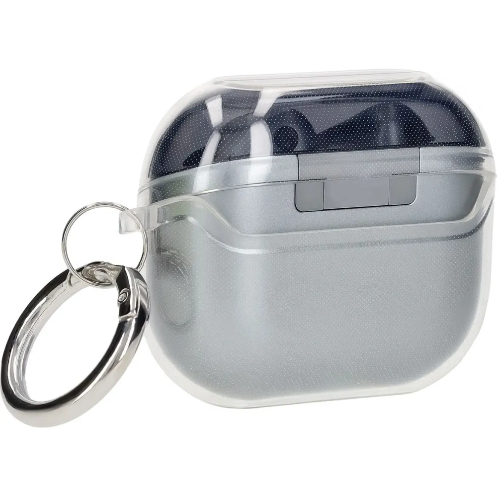 Elastyczne etui z karabińczykiem Bizon Case Headphone Clear do Samsung Galaxy Buds 3/3 Pro przeźroczyste