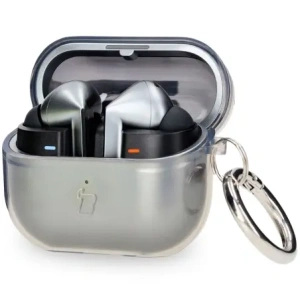 Kup Elastické pouzdro s karabinou Bizon Case Headphone Clear pro Samsung Galaxy Buds 3/3 Pro průhledně-černé - BIZ8062 - {ean13} - Sklep Home Screen