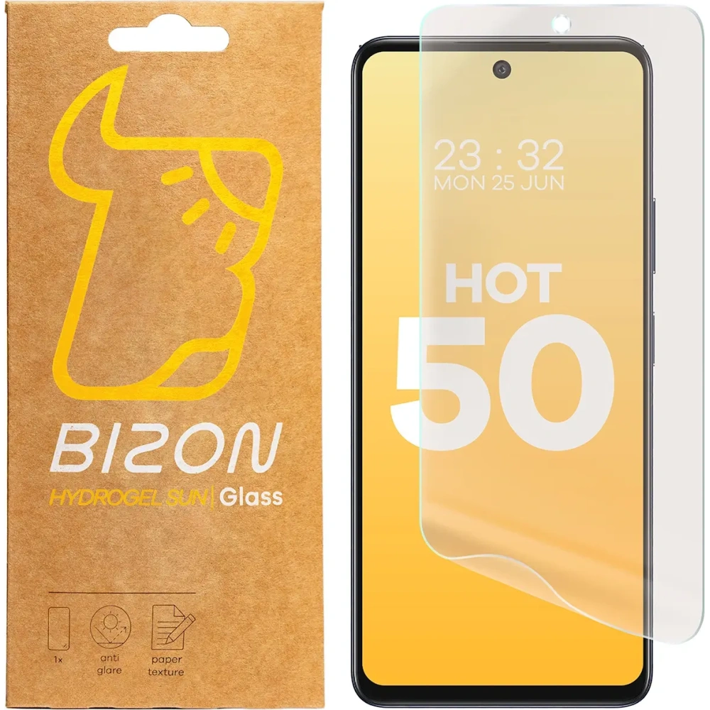 Folia matowa Bizon Glass Hydrogel Sun do Infinix Hot 50 5G [2 PACK]