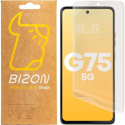 Buy Bizon Glass Hydrogel Sun Motorola Moto G75 5G [2 PACK] - BIZ8069 - {ean13} - Home Screen Store Europe