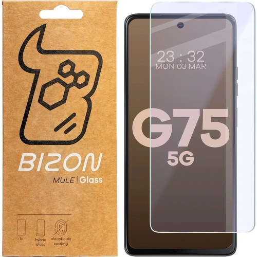 Buy Bizon Glass Mule Flexible hybrid glass Motorola Moto G75 5G - BIZ8070 - {ean13} - Home Screen Store Europe