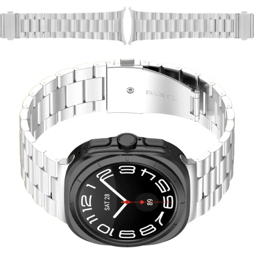 Kup Bizon Strap Uhr Aura Samsung Galaxy Uhr Ultra 47 mm silber - BIZ8074 - {ean13} - Sklep Home Screen
