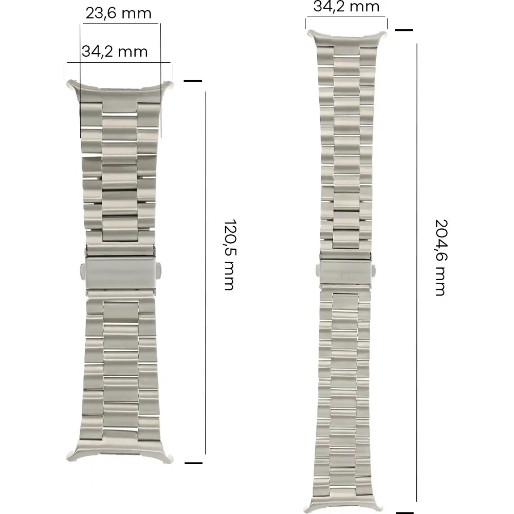 Pasek ze stali nierdzewnej Bizon Strap Watch Aura do Samsung Galaxy Watch Ultra 47 mm srebrny