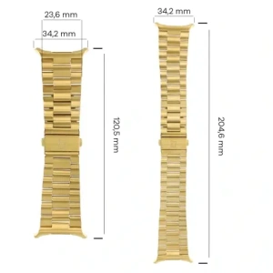 Kup Pasek ze stali nierdzewnej Bizon Strap Watch Aura do Samsung Galaxy Watch Ultra 47 mm zlatý - BIZ8075 - {ean13} - Sklep Home Screen
