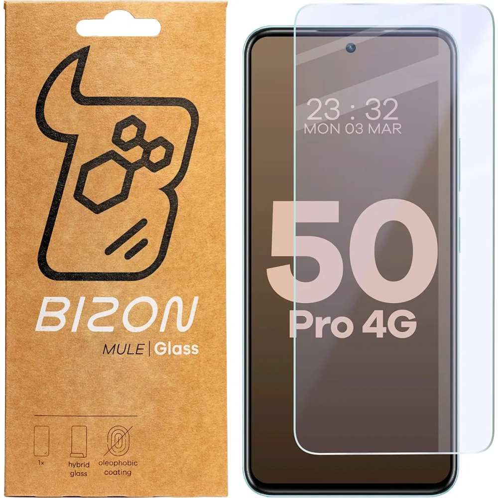 Elastyczne szkło hybrydowe Bizon Glass Mule do Infinix Hot 50 Pro 4G