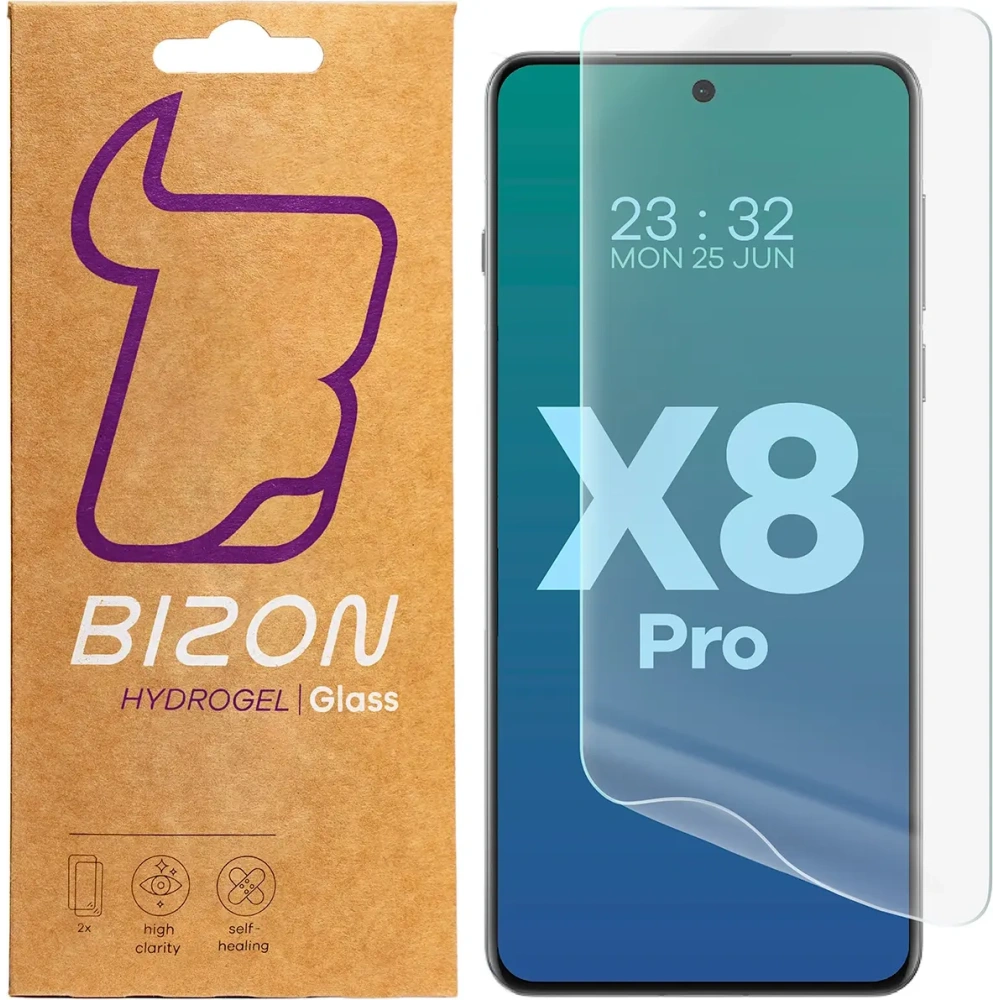 Folia hydrożelowa na ekran Bizon Glass Hydrogel Front do Oppo Find X8 Pro [2 PACK]