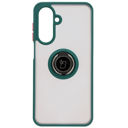 Kup Etui z uchwytem na palec Bizon Case Hybrid Ring do Samsung Galaxy A26 5G kouřové s tmavě zeleným rámem - BIZ8080 - {ean13} - Sklep Home Screen