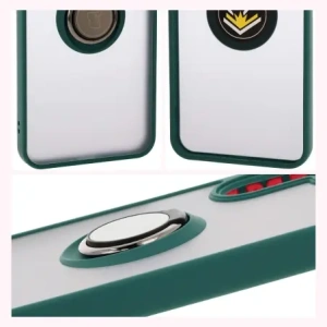 Kup Bizon Case Hybrid Ring Samsung Galaxy A26 5G rauchig mit einem dunkelgrünen Rahmen - BIZ8080 - {ean13} - Sklep Home Screen