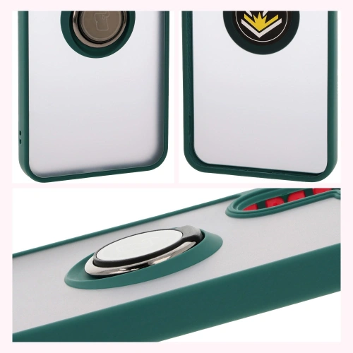 Kup Bizon Case Hybrid Ring Samsung Galaxy A26 5G fumuriu cu un cadru verde închis - BIZ8080 - {ean13} - Sklep Home Screen