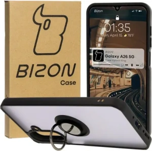 Kup Bizon Case Hybrid Ring Samsung Galaxy A26 5G rauchig mit einem schwarzen Rahmen - BIZ8081 - {ean13} - Sklep Home Screen
