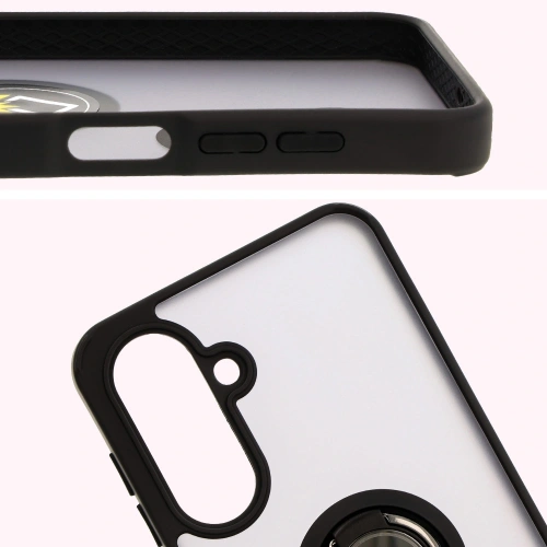 Kup Etui s úchopem na prst Bizon Case Hybrid Ring pro Samsung Galaxy A26 5G kouřové s černým rámečkem - BIZ8081 - {ean13} - Sklep Home Screen