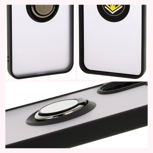 Kup Etui s úchopem na prst Bizon Case Hybrid Ring pro Samsung Galaxy A26 5G kouřové s černým rámečkem - BIZ8081 - {ean13} - Sklep Home Screen