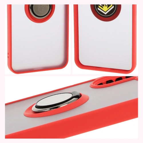Kup Bizon Case Hybrid Ring Samsung Galaxy A26 5G füstös piros kerettel - BIZ8082 - {ean13} - Sklep Home Screen