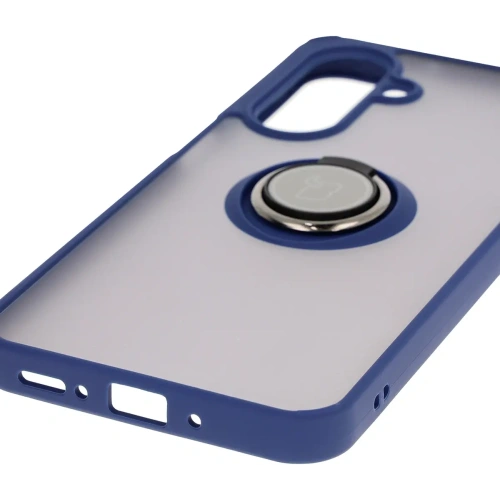 Kup Bizon Case Hybrid Ring Samsung Galaxy A26 5G fumuriu cu un cadru albastru închis - BIZ8083 - {ean13} - Sklep Home Screen