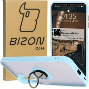 Kup Bizon Case Hybrid Ring Samsung Galaxy A26 5G rauchig mit einem hellblauen Rahmen - BIZ8084 - {ean13} - Sklep Home Screen