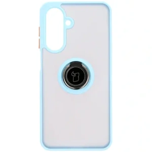 Kup Bizon Case Hybrid Ring Samsung Galaxy A26 5G rauchig mit einem hellblauen Rahmen - BIZ8084 - {ean13} - Sklep Home Screen