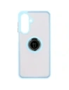 Buy Bizon Case Hybrid Ring Samsung Galaxy A26 5G smoky with a light blue frame - BIZ8084 - {ean13} - Home Screen Store Europe