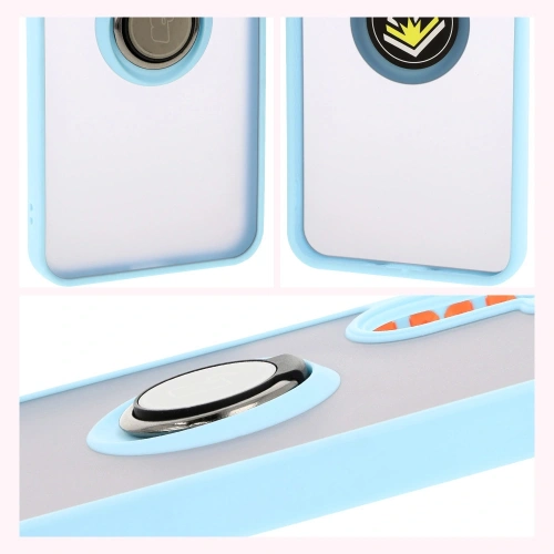 Buy Bizon Case Hybrid Ring Samsung Galaxy A26 5G smoky with a light blue frame - BIZ8084 - {ean13} - Home Screen Store Europe