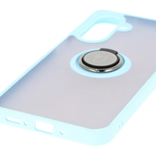 Buy Bizon Case Hybrid Ring Samsung Galaxy A26 5G smoky with a light blue frame - BIZ8084 - {ean13} - Home Screen Store Europe
