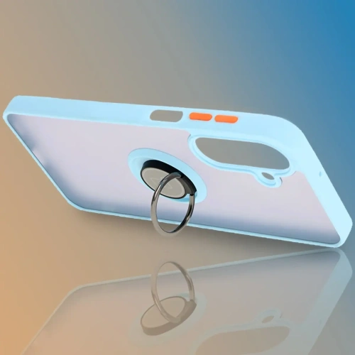 Kup Bizon Case Hybrid Ring Samsung Galaxy A26 5G fumuriu cu un cadru albastru deschis - BIZ8084 - {ean13} - Sklep Home Screen