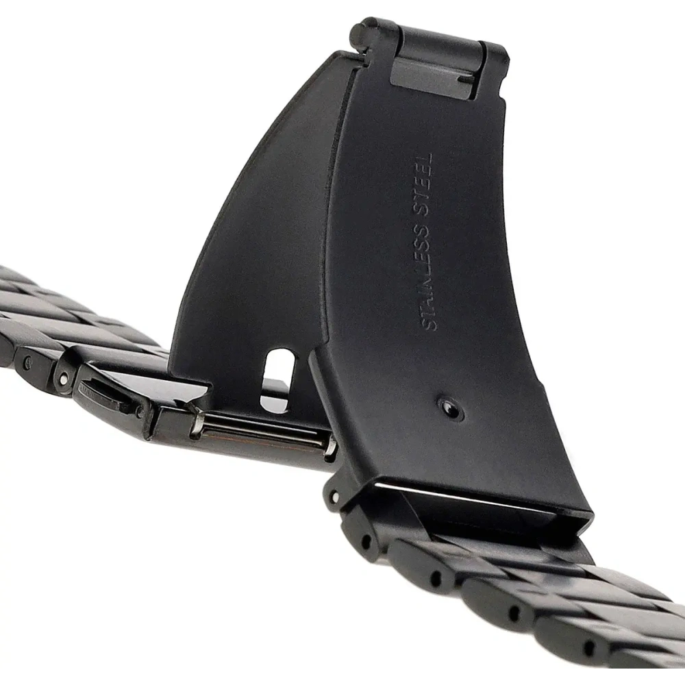 Pasek ze stali nierdzewnej Bizon Strap Watch Aura do Google Pixel Watch 3 / 2 / 1 41 mm czarny