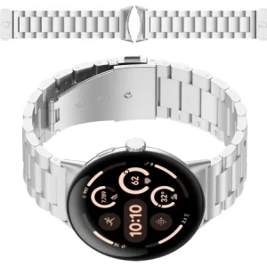 Kup Bizon Armbanduhr Aura Google Pixel Uhr 3 / 2 / 1 41 mm silber - BIZ8088 - {ean13} - Sklep Home Screen