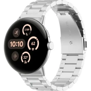 Kup Bizon Armbanduhr Aura Google Pixel Uhr 3 / 2 / 1 41 mm silber - BIZ8088 - {ean13} - Sklep Home Screen