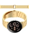 Pásek z nerezové oceli Bizon Strap Watch Aura pro Google Pixel Watch 3 / 2 / 1 41 mm zlatý