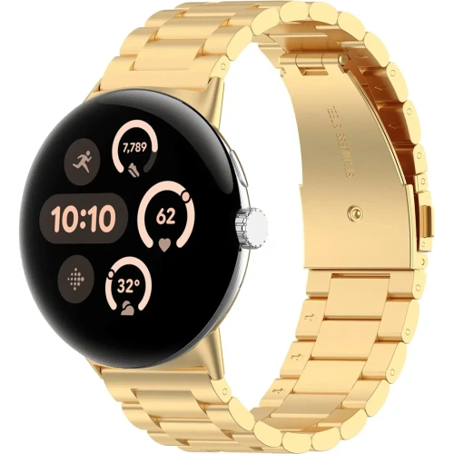 Kup Bizon Strap Uhr Aura Google Pixel Uhr 3 / 2 / 1 41 mm gold - BIZ8089 - {ean13} - Sklep Home Screen