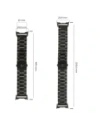 Kup Pasek ze stali nierdzewnej Bizon Strap Watch Aura do Google Pixel Watch 3 45 mm černý - BIZ8090 - {ean13} - Sklep Home Screen