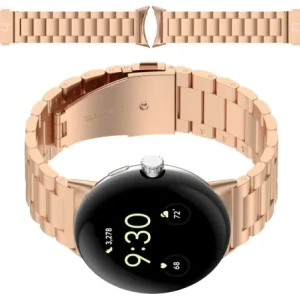 Kup Bizon Strap Watch Aura Google Pixel Uhr 3 45 mm roségold - BIZ8091 - {ean13} - Sklep Home Screen