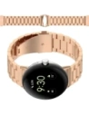 Kup Pásek z nerezové oceli Bizon Strap Watch Aura do Google Pixel Watch 3 45 mm růžovo-zlatý - BIZ8091 - {ean13} - Sklep Home Screen