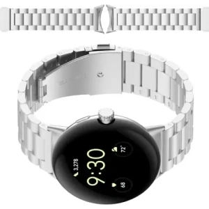 Kup Ceas de mână Bizon Aura Google Pixel Ceas 3 45 mm argintiu - BIZ8092 - {ean13} - Sklep Home Screen