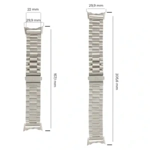 Kup Bizon Armband Uhr Aura Google Pixel Uhr 3 45 mm silber - BIZ8092 - {ean13} - Sklep Home Screen