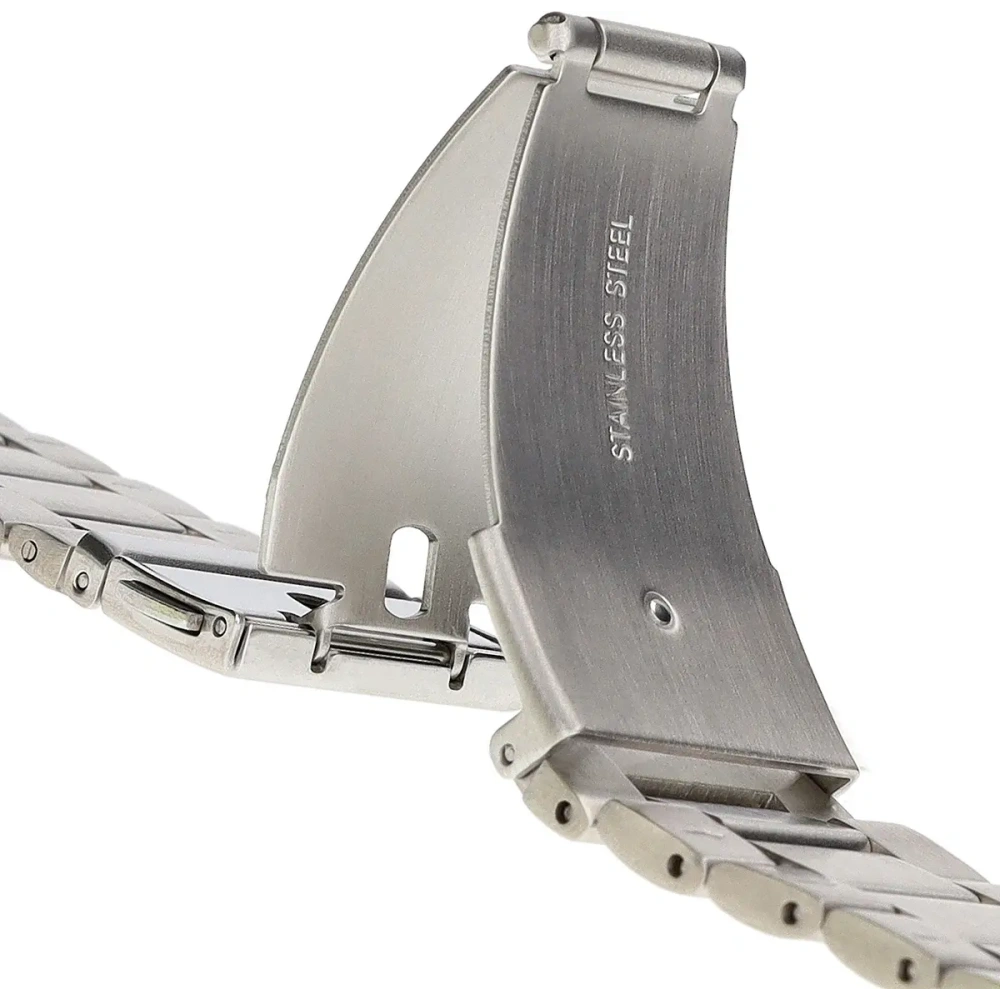 Pasek ze stali nierdzewnej Bizon Strap Watch Aura do Google Pixel Watch 3 45 mm srebrny