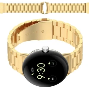 Kup Bizon Strap Watch Aura Google Pixel Uhr 3 45 mm gold - BIZ8093 - {ean13} - Sklep Home Screen